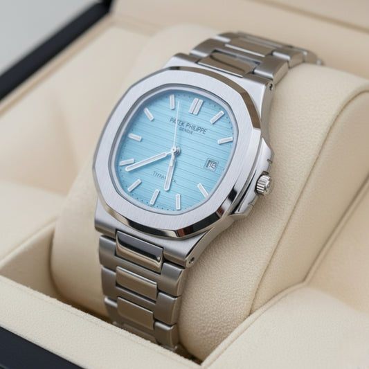 Patek Phillipe Silver Tiffany Watch