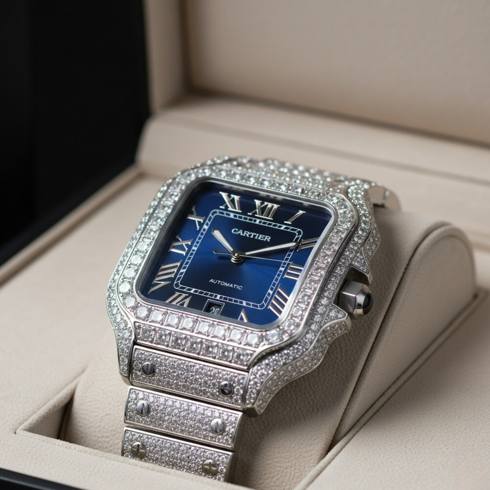 Cartier IceMaster Blue dial Full option