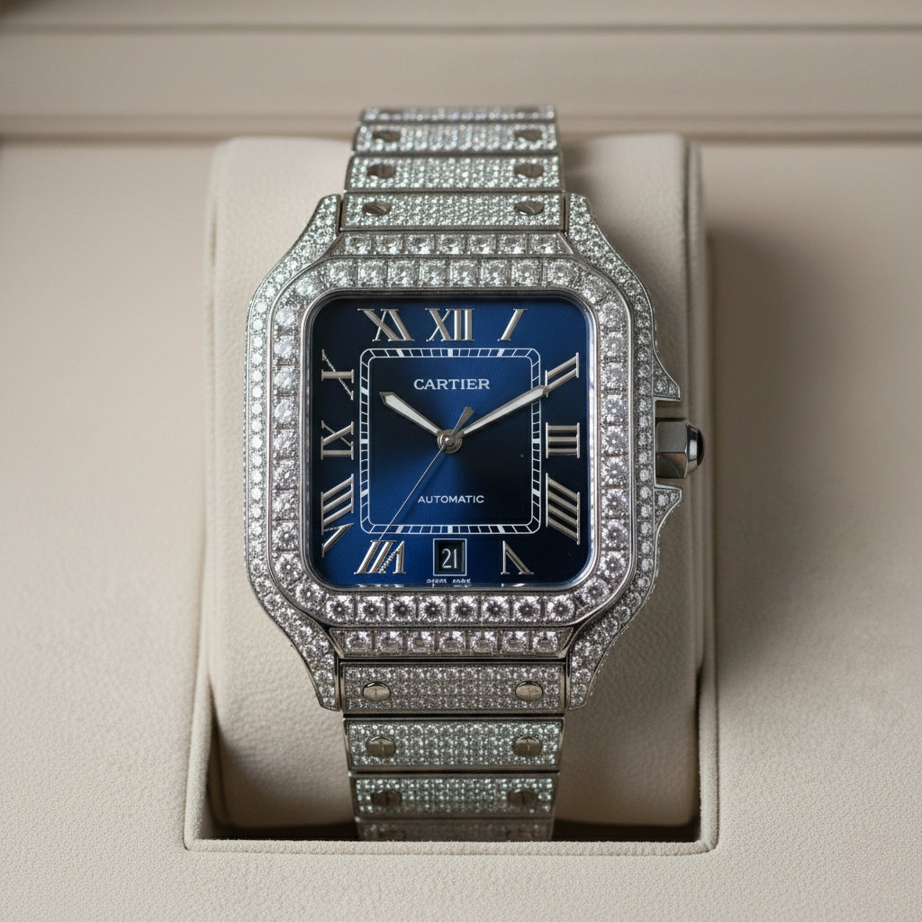 Cartier IceMaster Blue dial Full option