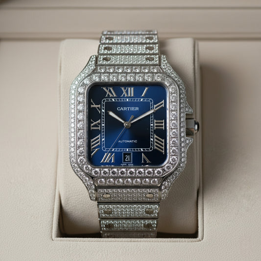 Cartier IceMaster Blue dial Full option