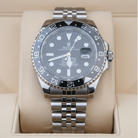 ROLEX GMT MASTER 2 BLACK DIAL BLACK