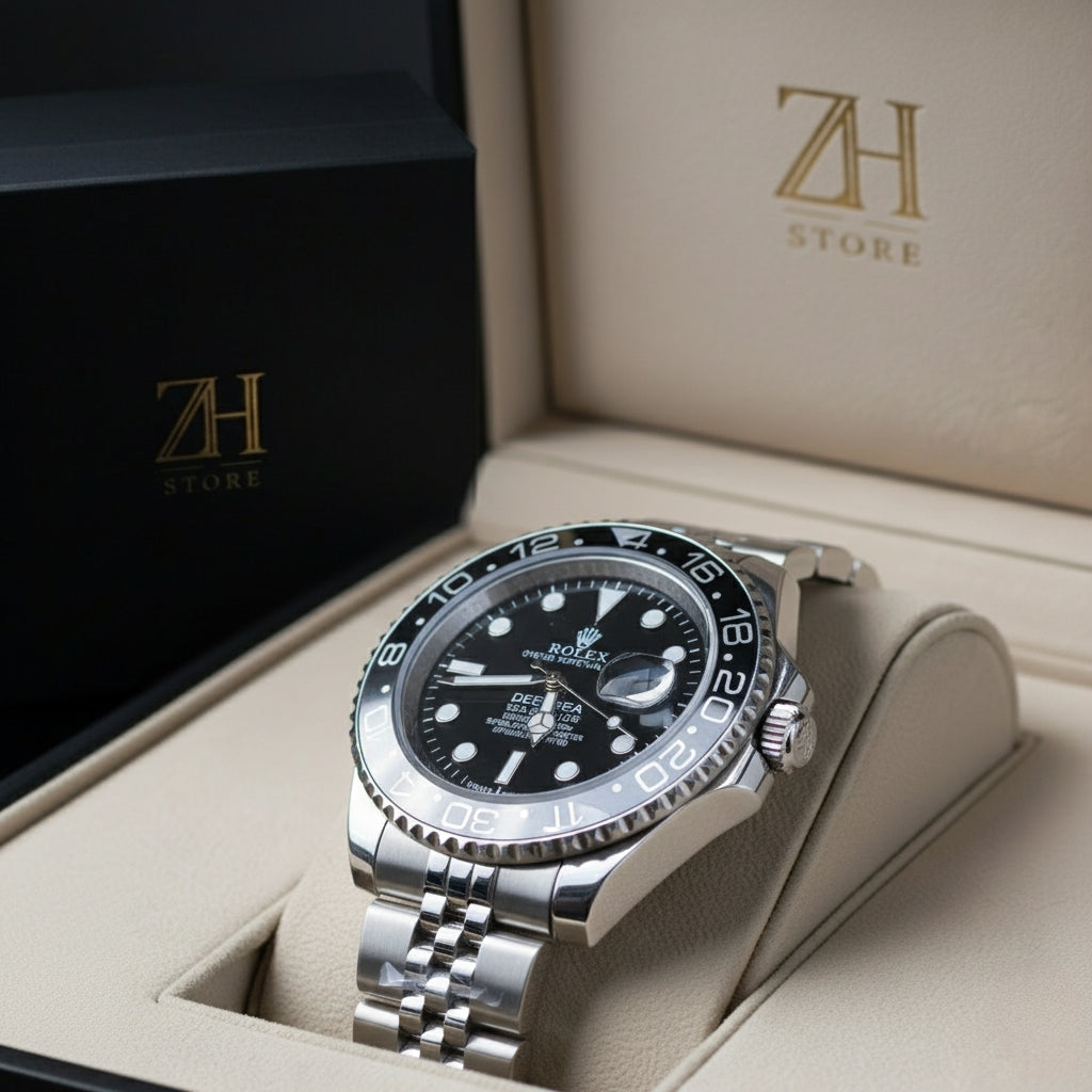 ROLEX GMT MASTER 2 BLACK DIAL BLACK