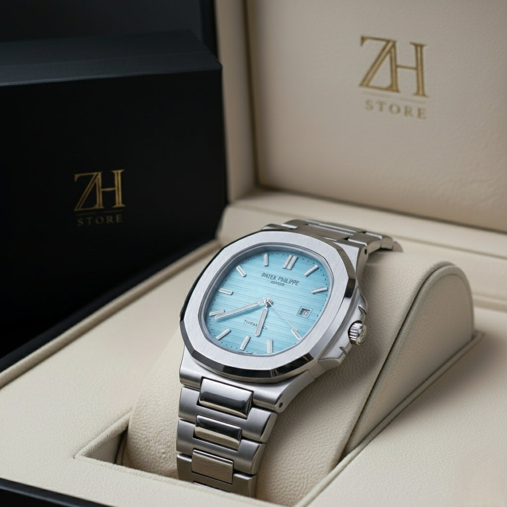 Patek Phillipe Silver Tiffany Watch